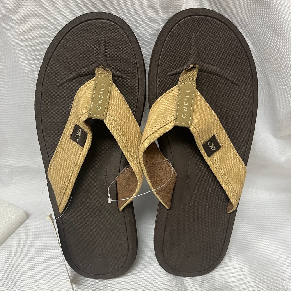 O’Neill Men’s Nacho Libre Brown Flip Flop Sandals Size 9